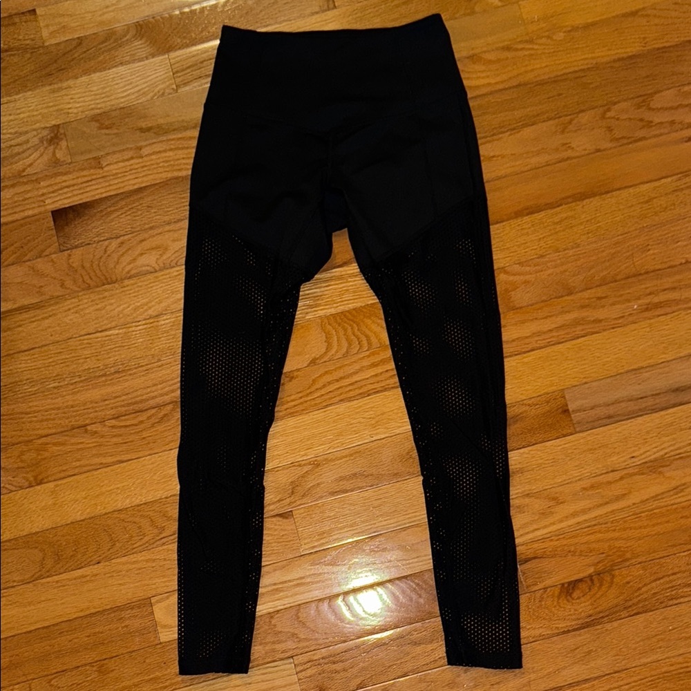 Zella XS Mesh Leg Cut-out Yoga Pants
